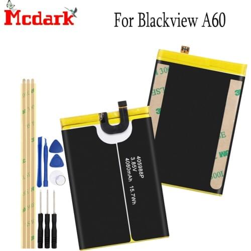 For Blackview A60 Battery Batterie Bateria Accu 4080 mAh Replacement High Quality Back Up Bateria For Blackview A60+Tools