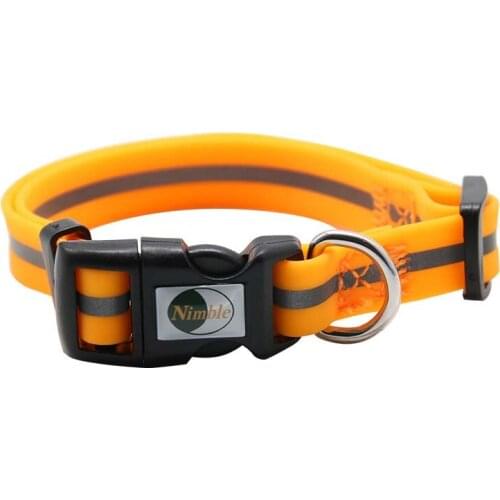 Reflective Dog Collar For Small Medium Large Dogs Chihuahua Pet Necklace Size S M L PVC Material Easy to clean 2021