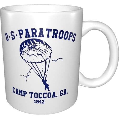 Band Of Brothers Army Us Paratroops Camp Toccoa World War Wwii New Case Mug Coffee Cup Coffee Mug Tableware