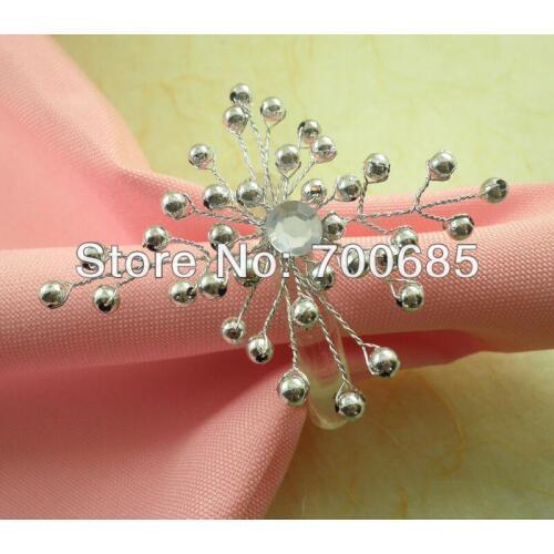 Pearl napkin ring wedding decoration, napkin holder