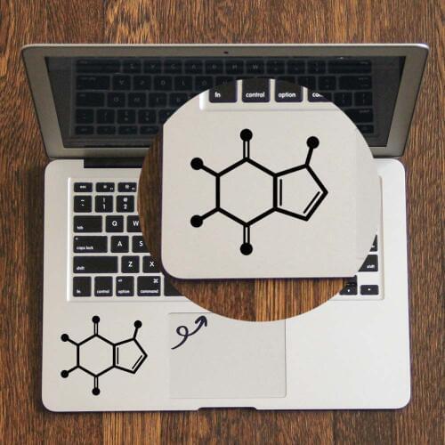 Caffeine Molecule Trackpad Decal for Apple MacBook Air Pro Retina 11 12 13 14 15 inch Mi Mac Book Touchpad Skin Laptop Sticker