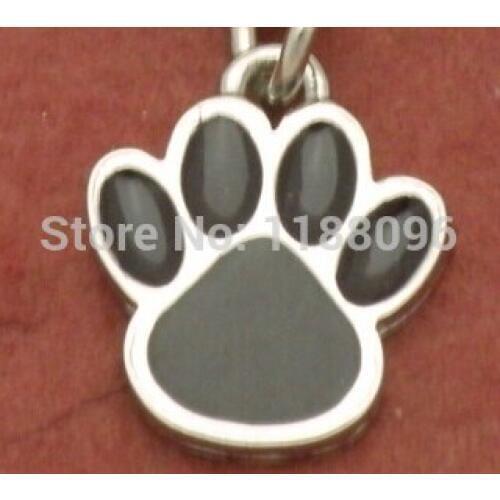 NEW PAW PRINT tag necklace hot sales metal Animal Dog Cat tag low price customized dog tags cheap metal dog tags