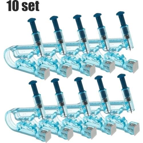 1-10pcs Ear Piercing Gun Kit Disposable Disinfect Safety Earring Piercer Machine Studs Nose Clip Body Jewelry Piercing Tool Guns