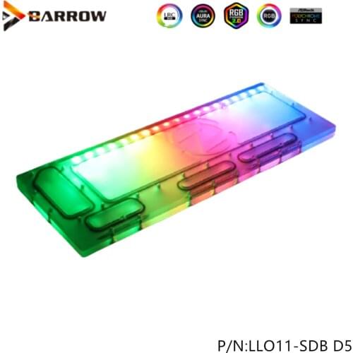 Barrow water channel board for Lian Li O11 chassis compatible with D5 DDC pump Aurora LLO11-SDB D5