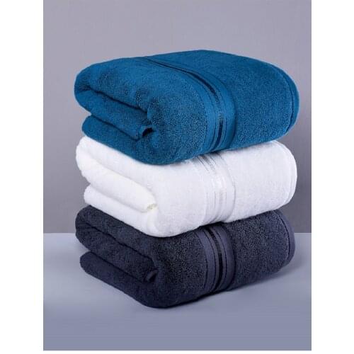 Drop Shipping Large Bath Towels For Men Women Adults Pure Cotton Absorbent Wash Towels Beach Blanket Bathroom Swimming 180*90cm