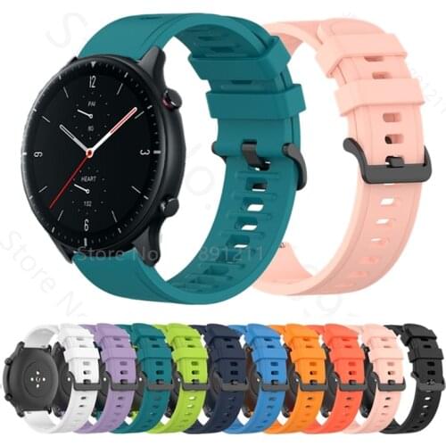 Watch Band For Amazfit GTR 2 2e Silicone Wrist Strap For Huami Amazfit GTR2 47MM 42MM / Bip U Pro / GTS 2 Mini Sport Bracelet