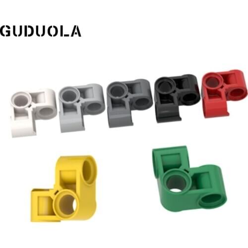 Guduola Special Brick Technic Cross Block Bent 90 Degrees with Three Pinholes 44809 Building Block MOC Education Toys 40pcs/LOT
