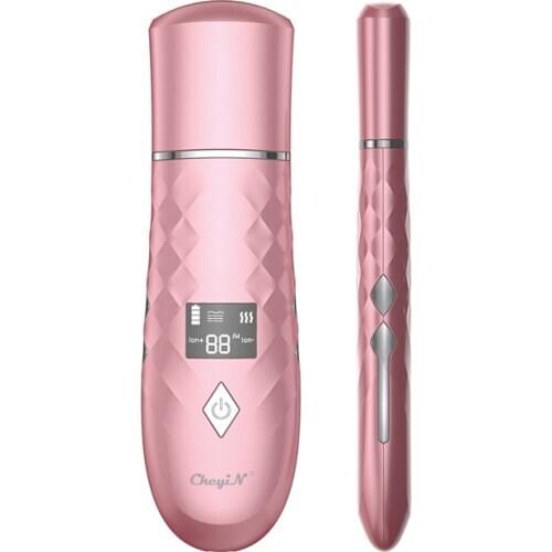 Sonic Vibration Facial Cleansing Scraper Ultrasonic Skin Scrubber Dead Skin Peeling Massager EMS Exfoliator Blackhead Remover