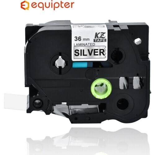 36mm Tze961 label Black on Silver Compatible for P-touch Tze tape cartridge tze-961 Tze-961 TZE961 TZE for Brother label printer