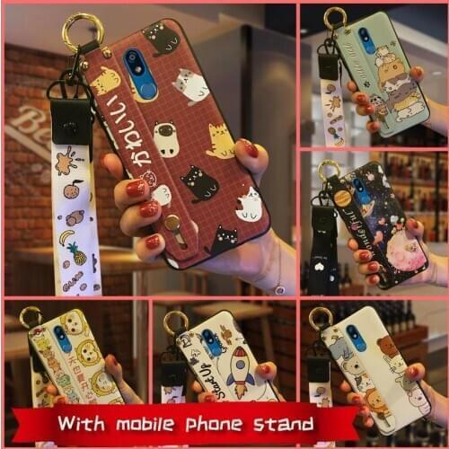 For Woman Silicone Phone Case For LG K40 Cartoon Dirt-resistant Anti-knock For Girls Fashion Design