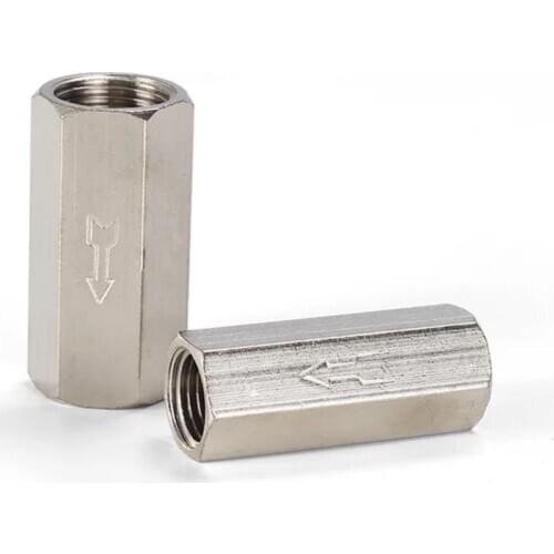 1pcs Female Full Port One Way Air Check Gas Oil Water Valve Cv-01 Cv-02 Cv-03 Cv-04 Pneumatic /one-way Air Check Valve