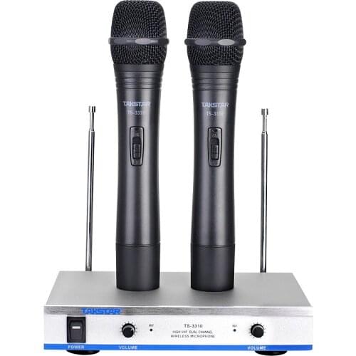 Takstar TS-3310 2-channel stage performance wireless handheld microphone for stage performance / meeting / karaoke