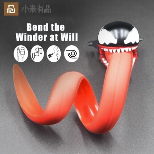 2020 Youpin VENOM Earphone Winder Japan Cartoon Random Bending Free Adjustment Protective Case Charging Cable Data Line Storage