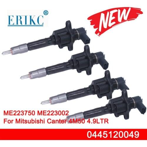 4PCS Common Rail Injector 0445120049 Diesel Injector 0445 120 049 For Mitsubishi Canter 4M50 4.9LTR MMC-NFZ ME223750 ME223002