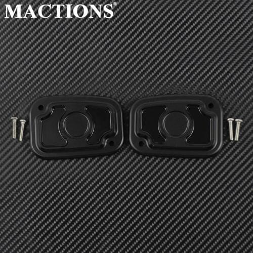 Aluminum Black Cafe Front Brake Master Cylinder Cover Set For Harley Touring FLTR FLHT FLHR FLHX 2008-2017 FL TRIKE 2009-2013