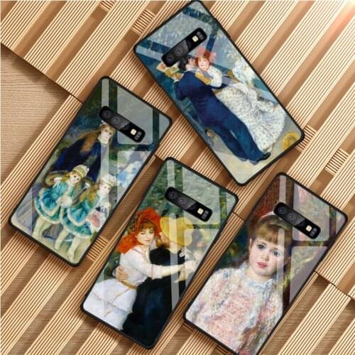 Auguste Tempered Glass Phone Case For Samsung Galaxy S8 S9 S10 S20 PLUS J8 J6 J4 2018 NOTE 8 9 10