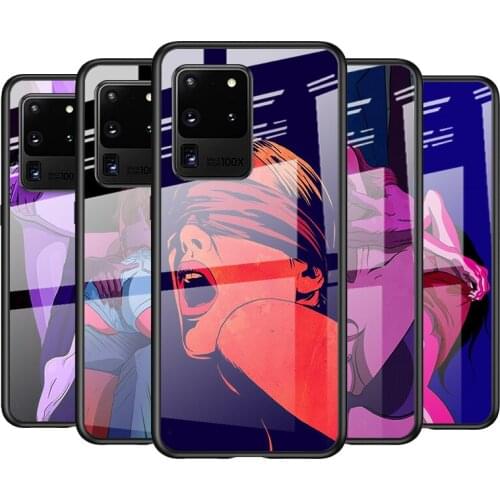 Tempered Glass Cover Hot Girls Bikini For Samsung Galaxy S21 Ultra Plus 5G M51 M31 M21 Shockproof Shell Phone Case