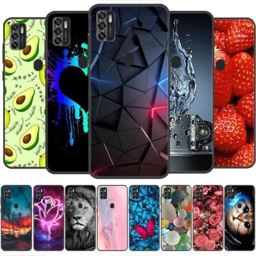 For Blade A7S 2020 ZTE Blade A7S 2020 Case Black TPU Silicone Back Cover Phone Case For ZTE Blade A7S 2020 A7 2020 Cartoon Capa