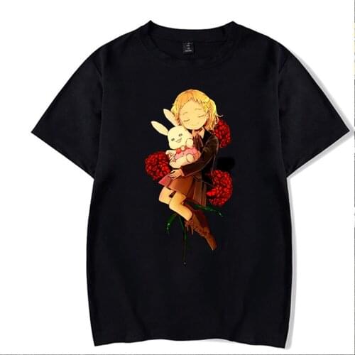Kawaii T-shirt The Promised Neverland Women Men Anime Clothes Tshirt Hip Hop Top Tees Unisex Women