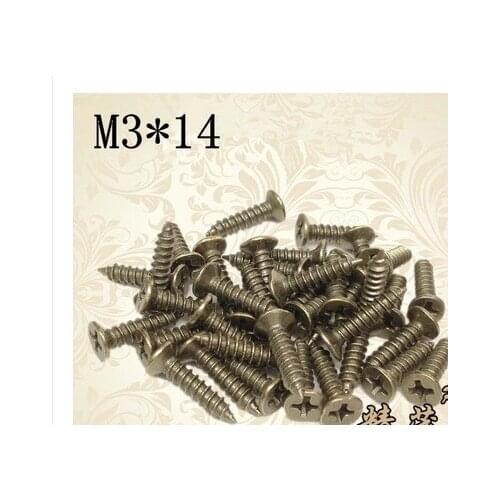 For hardware accessories Fasteners supplies Cross antique countersunk head tapping screws M3*14