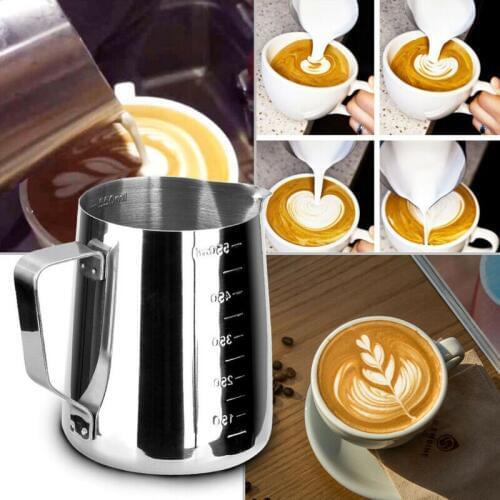 3 Size Stainless Steel Coffee Pitcher Mug Frothing Milk Latte Jug Foam Art Cup Coffee Pots Kitchen Coffeeware Tools