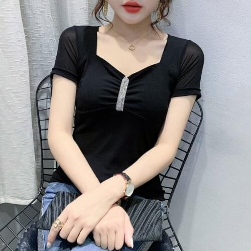 Summer Leopard Casual T-shirt Fashion printing V-neck Short sleeve Top 2021 Women T Shirt Plus Size M-3XL