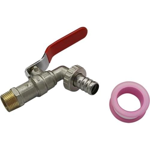 Metal 1/2" External Thread Water Faucet Brass Iron Replacement Tap Valve Garden Irrigation Washing Machine Water Control Switch