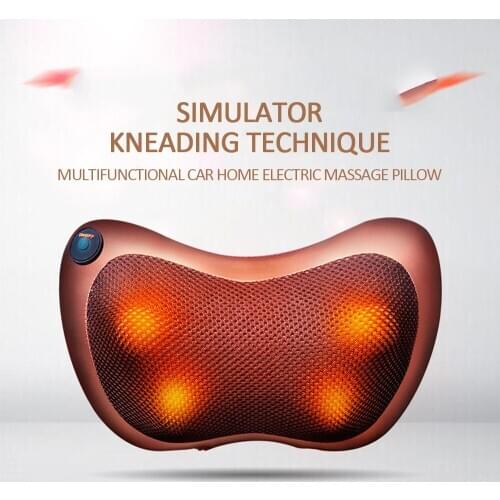 Multifunctional Cervical Spine Leg Waist Car Home Electric Massage Pillow Relaxation Massage Pillow Vibrator Electric Massager