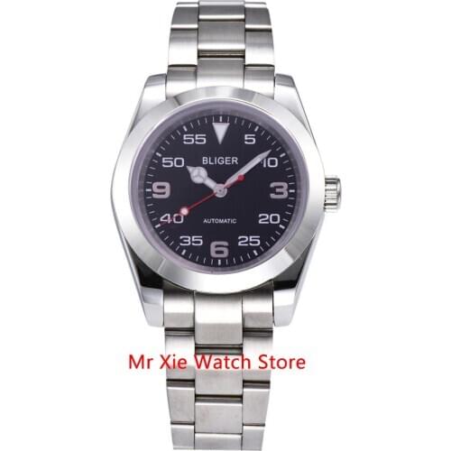 Bliger 40mm Miyota Movement Automatic Mechanical Men Watch Luxury Brand Luminous Waterproof Sapphire Glass Mens Watch