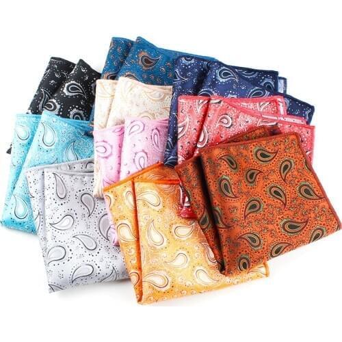 Men Pocket Square Suits Hanky For Men Floral Mens Handkerchiefs Casual Suits Square Handkerchief Towels For Party 25 cm x 25 cm