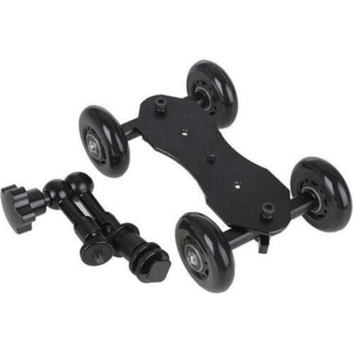 Mini desktop camera rail car table dolly video slider track+11'' Magic Aarm for d5100 d7000 d7100 5dii 5diii 7d DSLR accessories