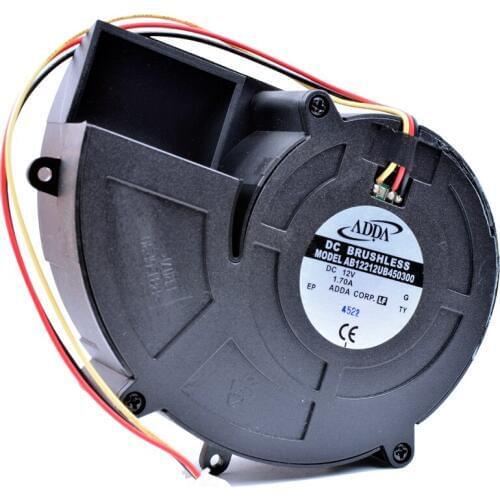 Brand new original AB12212UB450300 12V 1.70A Double ball high air volume centrifugal turbine blower cooling fan
