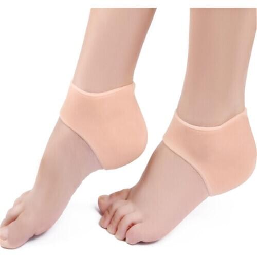 NEW Silicone Foot Care Moisturizing Gel Heel Socks Cracked Foot Skin Care Protector 1 Pair 10 cm*9 cm (3.93*3.54 inch)