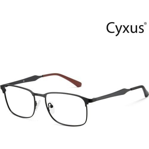 Cyxus Anti-blue Glasses Spring Legs Relieve Eye Fatigue Retro minimalist style Computer Glasses Unisex 8204