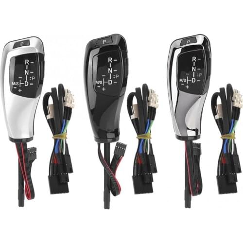RHD LED Shift Knob Automatic Gear Shifter Lever Replacement Fits for E46 E60 E61 E63 Nappa + ABS Auto Accessories New