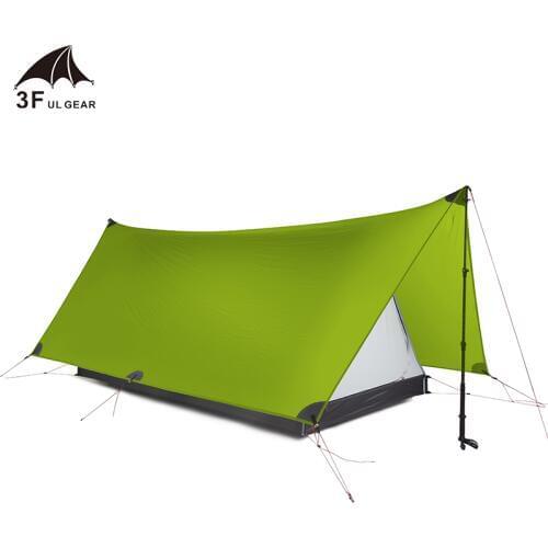 3F UL GEAR ShanJing Camping Ultralight Tent 2 Person 3 Season Tent 20D Nylon Waterproof Outdoor Shelter Sunshade Sun Tent