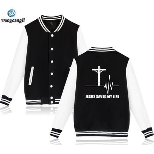 Jesus Christian sweatshirt baseball Jacket coat women/men Jesus Saved My Life uniform tracksuit Jesus Cross Jackets hoodies