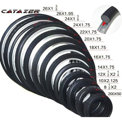 26/24/22/20/18/16/14/12.5/10/8.5Inch Bicycle Solid Tire Without Tube Anti Stab Riding Clidren BMX MTB Road Bike Tyre