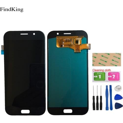 OLED TFT LCD Display For Samsung Galaxy A7 2017 A720 A720F A720M Touch Screen Digitzer LCD Display Assembly Sensor Repair Tools