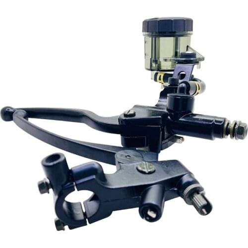 For Harley Triumph Cafe Racer 1 Pair Universal 7/8" Motorcycle Brake Clutch Pump Master Cylinder Lever With Fluid Reservoir Cap