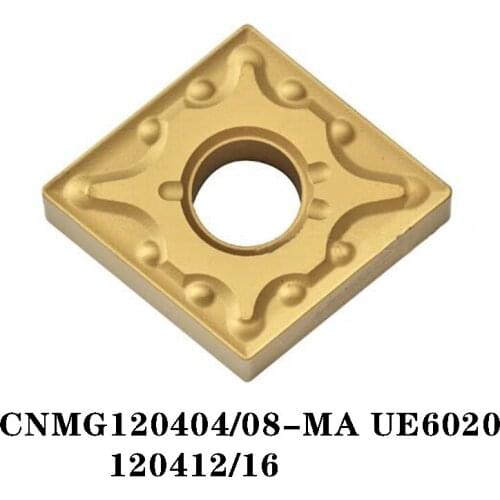 100% Original CNMG CNMG120404-MA UE6020 CNMG120408-MA CNMG120412-MA CNMG120416-MA 10pcs Carbide Insert CNC lathe Insertion MA