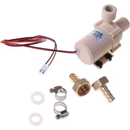 12V Solar Submersible Hot Water Pump Circulation 212° F Brushless Motor for Circulation High Pressure