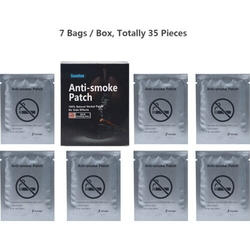 35Pcs/Box Stop & Quit Smoking Balm Patches Stop Smoking Cessation Plasters Anti Smoke Patch 100% Natural Ingredient Health Care