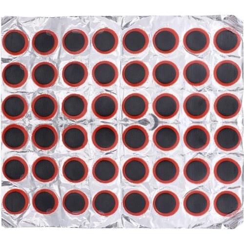 48pcs Tire Patch Rubber Bike Tyre Repair Pad Portable Tire Inner Tube Pad Bicycle Repair Accessory