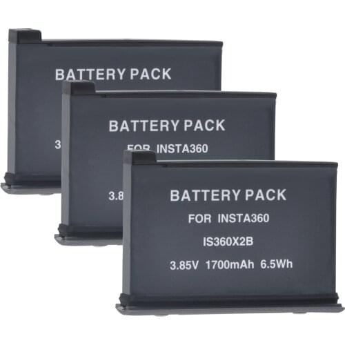 New 1700mAh Replacement Batteries Pack For INSTA360 ONE X2 Rechargeable Lithium Battery IS360X2B Batteries