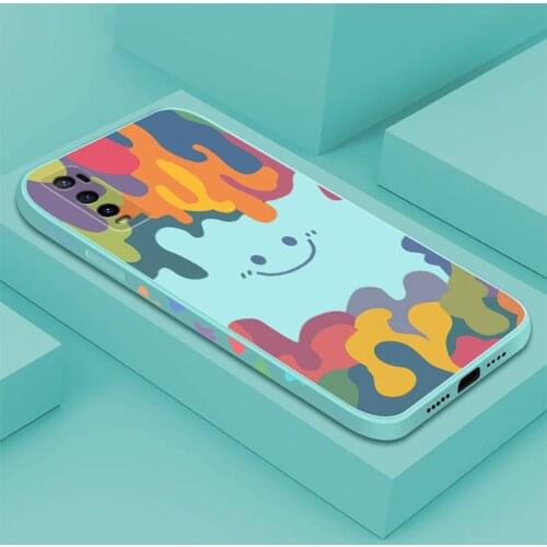 Cute Smile Case For VIVO Y51S Y52S Y52 Y30 Y20 Y50 Y20S Y70S Y97 Y93 Y85 Y73S Y31S Y19 Soft Silicone Lace edge strip Phone Cover