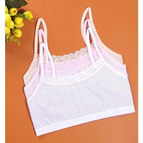 Childrens bra development period vest suspension girls small vest primary school students single-layer thin Girl training bra
