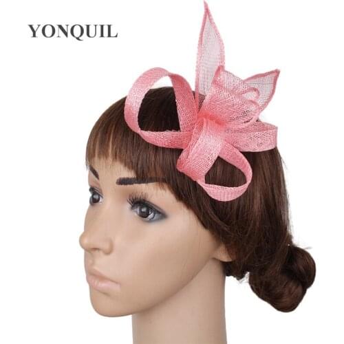 Wedding Occasion Bride Elehgant Hair Fascinator Accessories Hair Clip Sinamay Party Dinner Headwear Cocktail Race Headdress