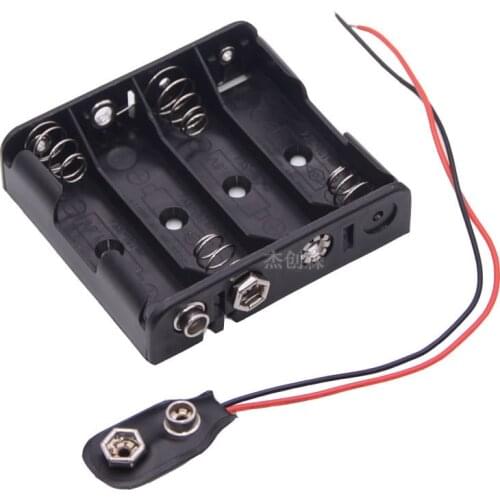 No. 5 4 AA battery box door lock electronic lock fingerprint lock smart lock power supply box 6V battery holder/storage belt buc