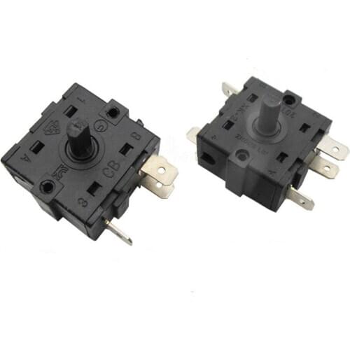 1 PCS Electric Room Heater 3 Position 2Position 3 Pin 5Pin Rotary Switch Selector AC 250V 16A